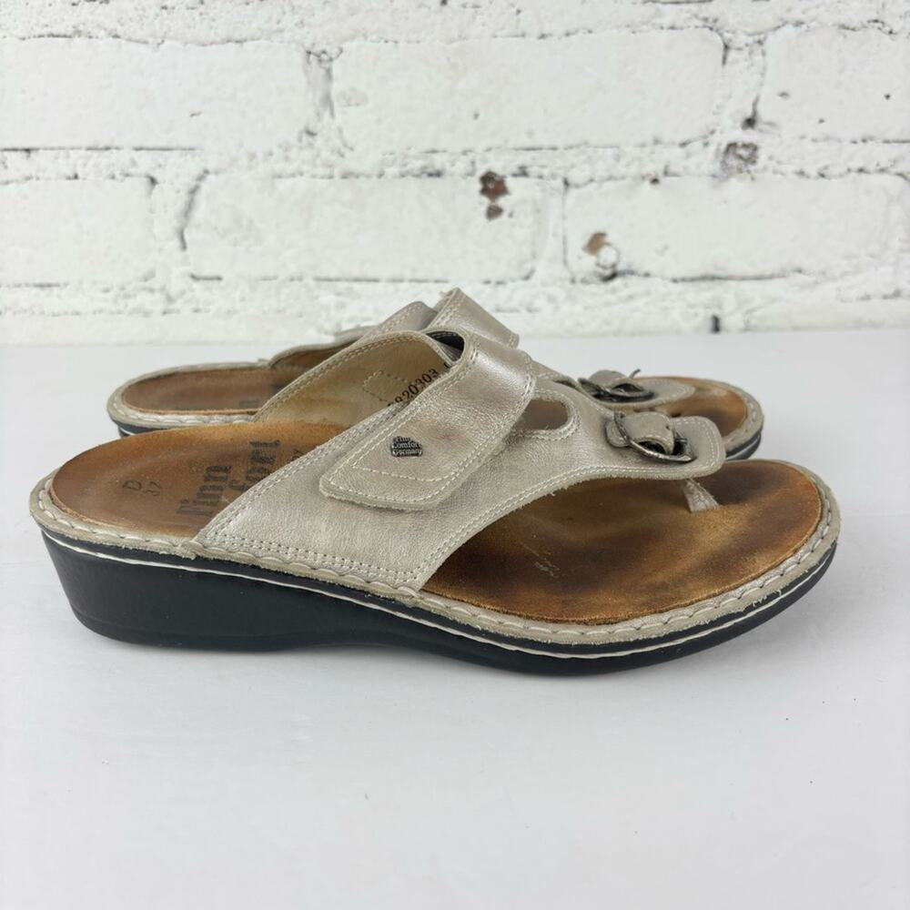 Finn Comfort Metallic Sandals 37 D